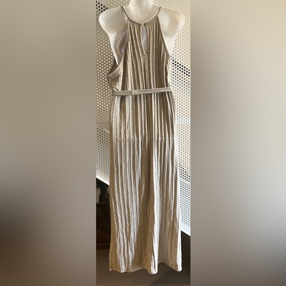 Anthropologie Amadi Knit Halter Midi Dress Size XL in  Oatmeal Cream NWT - Picture 3 of 12